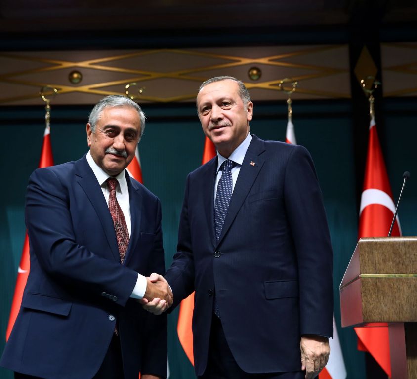 Cumhurbaşkanı Erdoğan - KKTC Cumhurbaşkanı Akıncı ortak basın toplantısı