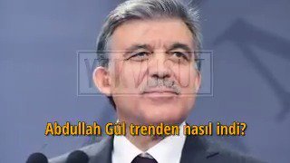 Abdullah Gül trenden nasıl indi