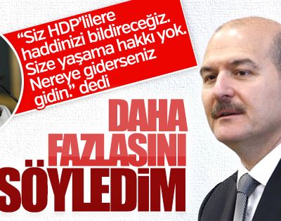 İçişleri Bakanı Süleyman Soylu: “Bu ülkede PKK’yı kimse yeşertemez.”