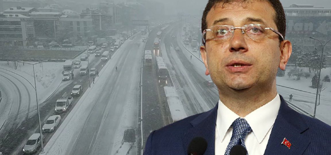 Ekrem İmamoğlu kar İstanbul