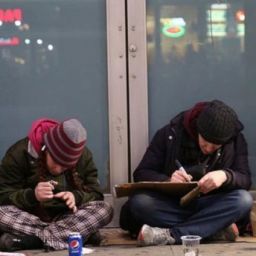 ABD'de evsizler kış