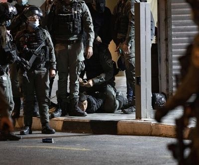 İşgalci İsrail polisinden, Doğu Kudüs’te Filistinlilere müdahale