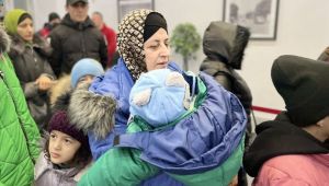 Ukrayna'dan tahliye edilen Ahıska Türkleri